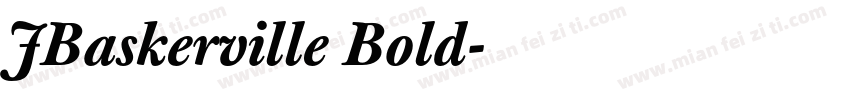JBaskerville Bold字体转换